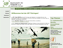 Tablet Screenshot of gff-thueringen.de